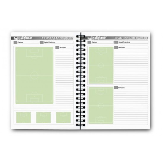 Voetbal planner - 100 pagina's (Set 5 stuks)
