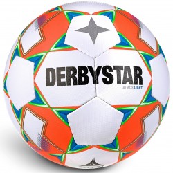 Training Bal Derbystar Atmos Light AG Wit/Oranje/Blauw (kunstgras) - Maat 4