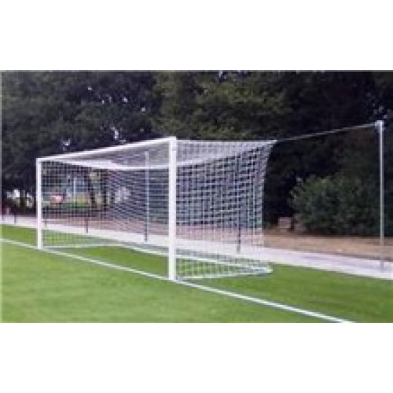 Set doelnetten voor voetbaldoelen 7,5 x 2,5 x 2,0 x 2,0 (4mm) - Oranje/Zwart