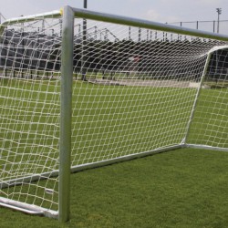 Set doelnetten voor voetbaldoelen 5,0 x 2,0 x 1,0 x 1,0 (4mm) - Groen/Wit